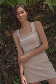 [RTP $29.80] YHF Diagonal Top in Nude