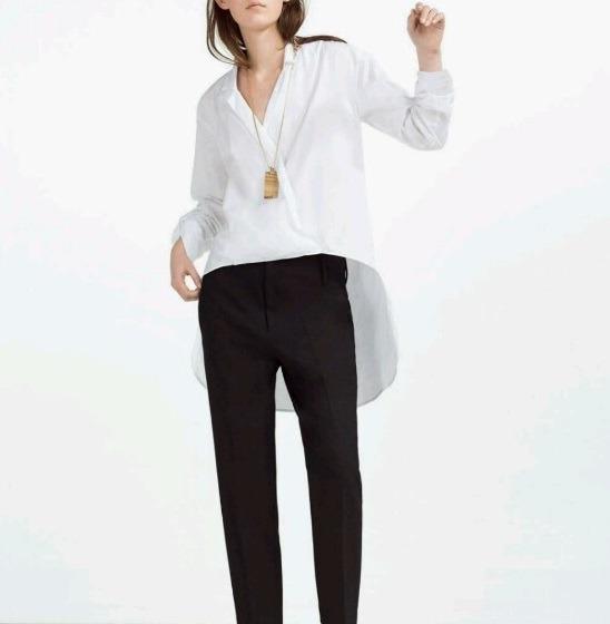 Zara high low sales top