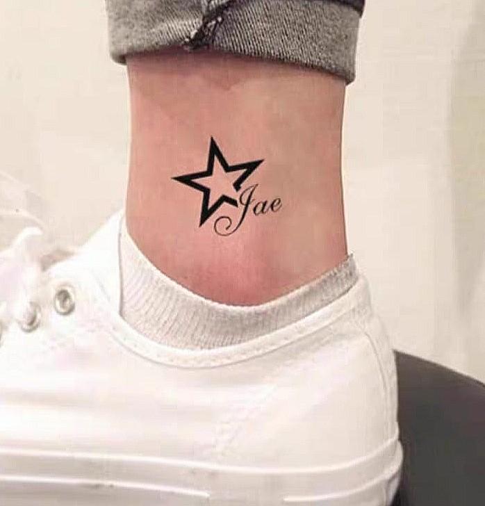 109 紋身貼紙星星星形五角星小清新圖案英文字母男女情侶伴侶刺青韓國仿真腳裸手腕手臂鎖骨胸部耳後防水持久遮掩疤痕影相造型 興趣及遊戲 手作 自家設計 工藝用品及工具