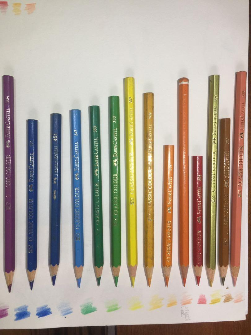 13 Faber Castell Classic Colored Pencils And A Staedtler Oranged Colored Pencil Design Craft Craft Supplies Tools On Carousell They contain the highest quality pigments to reduce fading. 13 faber castell classic colored