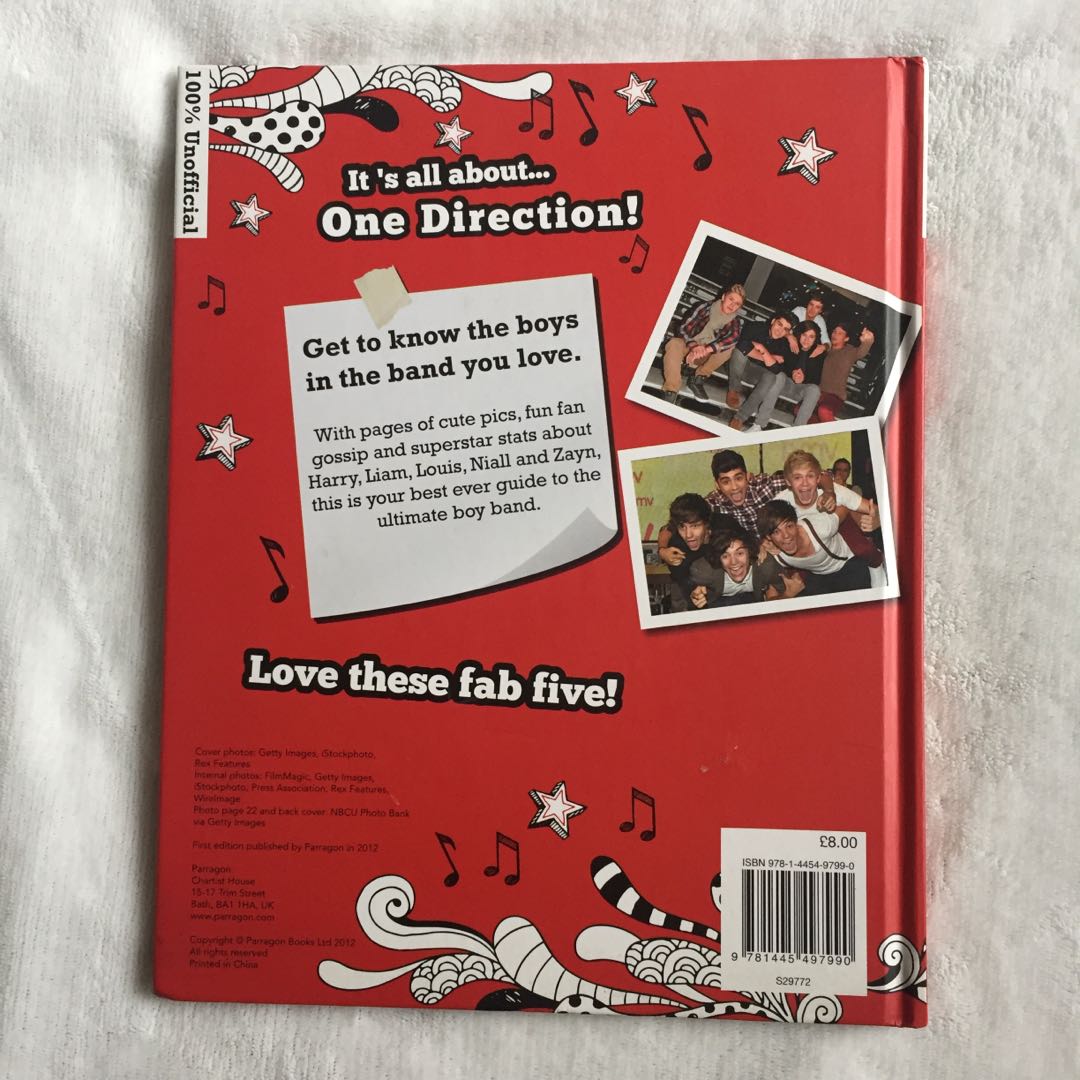 1D One Direction Unofficial fan book 