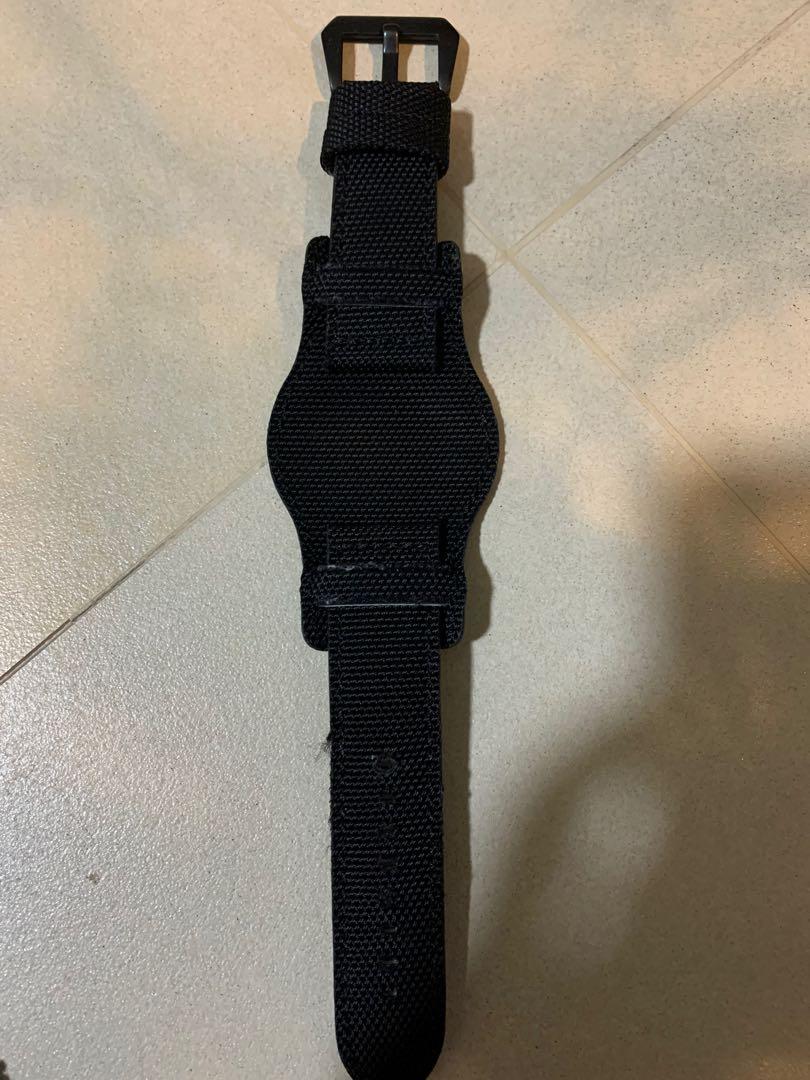 Canvas bund strap outlet