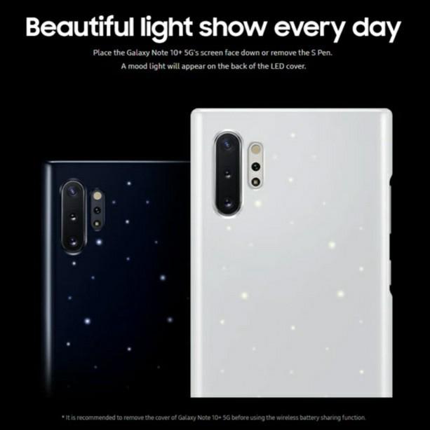 Flip Cover Samsung Note 10 Lite Led Cover Screen Protectors Case