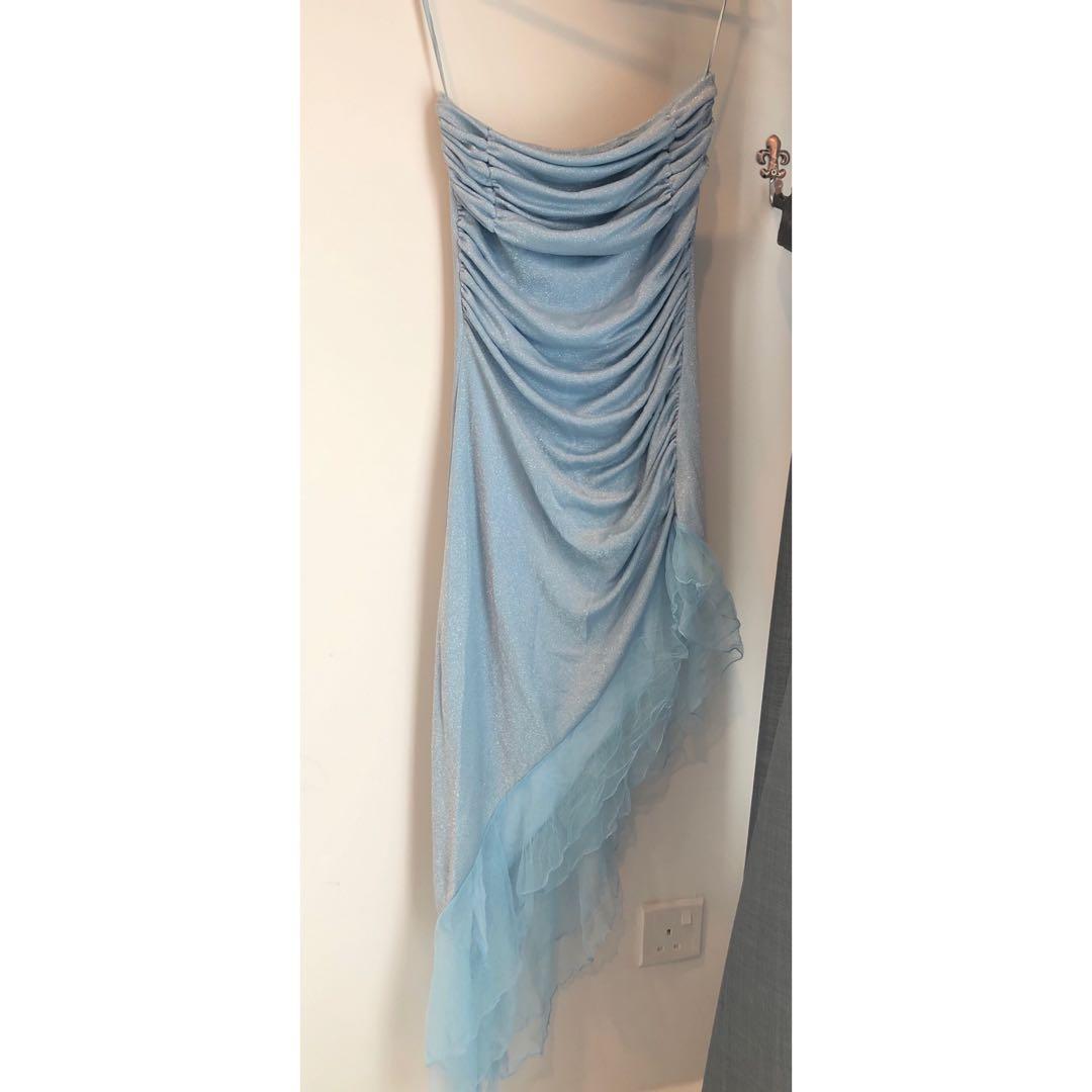 baby blue tube dress