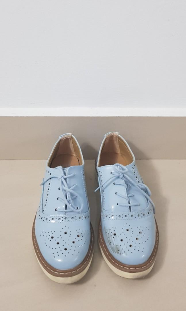 baby blue oxford shoes