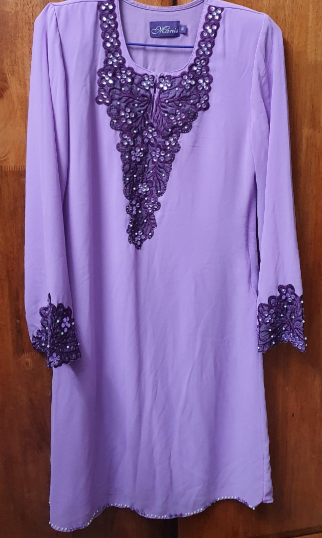 Baju Kurung Moden Kain Duyung Muslimah Fashion Two Piece On Carousell