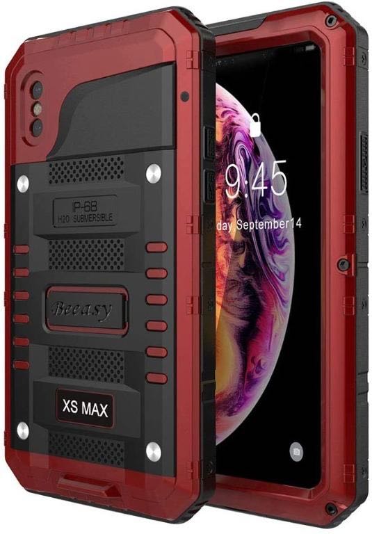 1 Beasyjoy IPhone XR Metal Case Heavy Duty With Screen Full Body Protective Waterproof Shockproof Drop Proof Tough Rugged Hybrid M - View #4