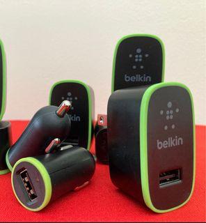 Belkin  10W USB-A wall charger  Belkin Universal Car Charger