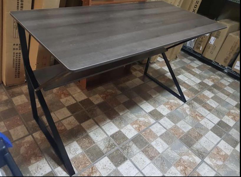 80cm Black Work Table with Undershelf, Babies & Kids, Baby Nursery