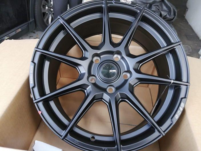 Bn Enkei Sc46 17 Rims 5x114 3 17 X7 5 Offset 40 Car Accessories Tyres Rims On Carousell