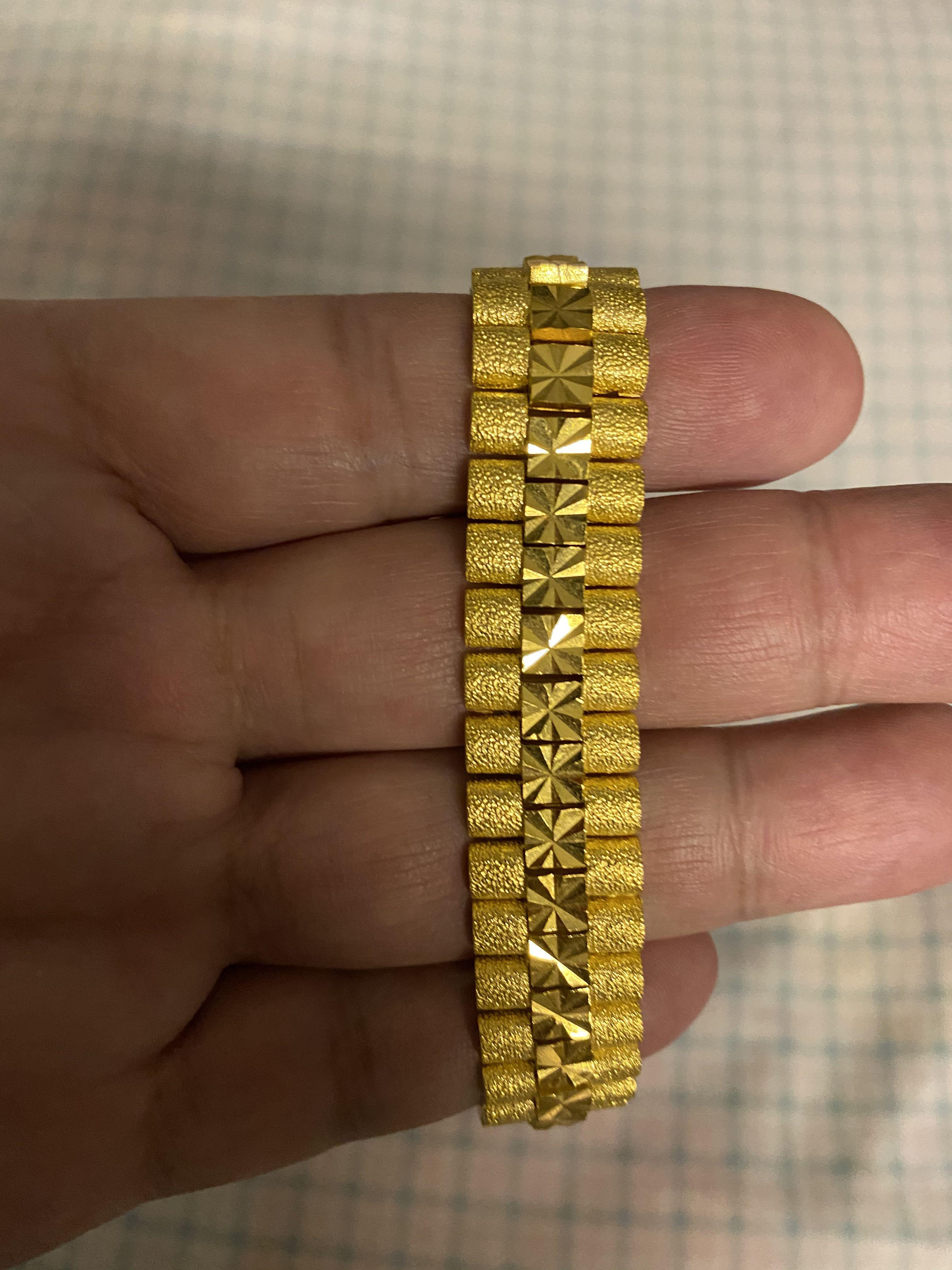 916 gold bracelet for men clearance