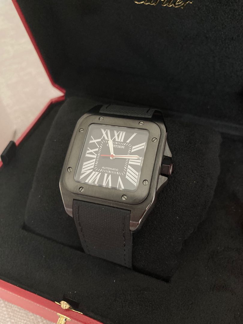 Cartier santos black carbon online