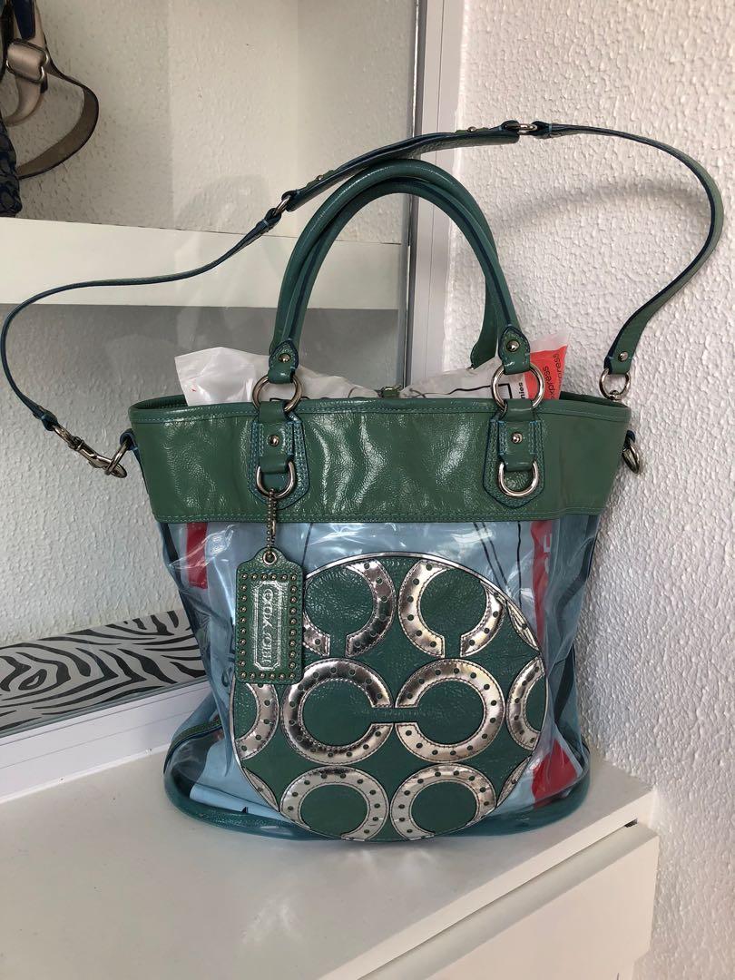 Transparent sales coach bag