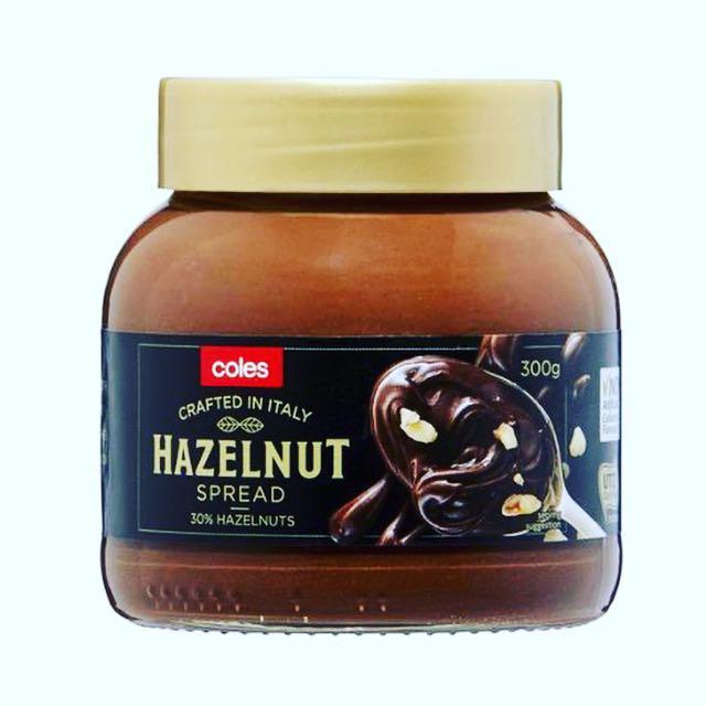 Coles Hazelnut Spread, Food & Drinks, Packaged & Instant Food on Carousell
