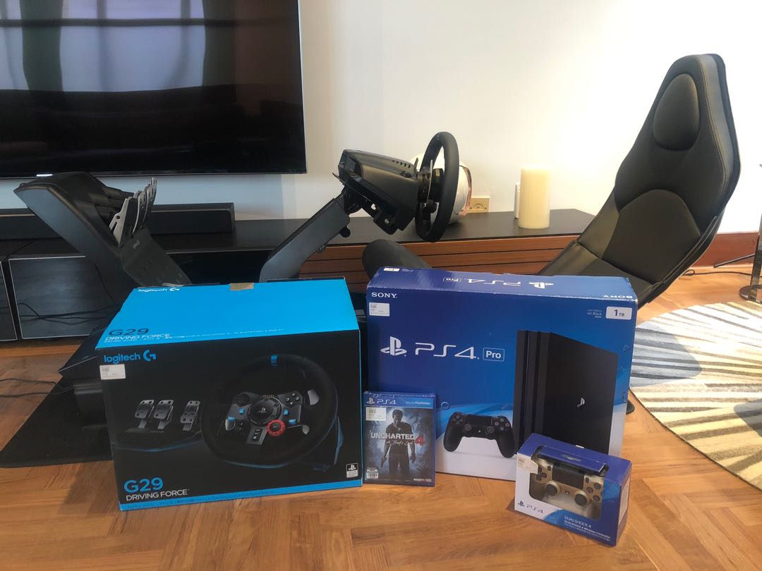 ***PS4 F1 Racing Simulator Package (PS4 Pro 1TB