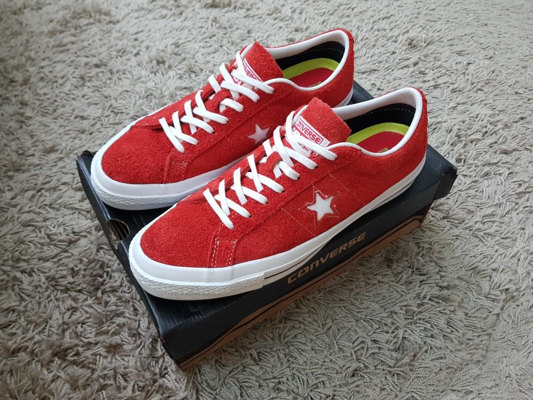 One star premium suede low top red cheap