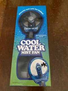 Cool water mist fan battery operated