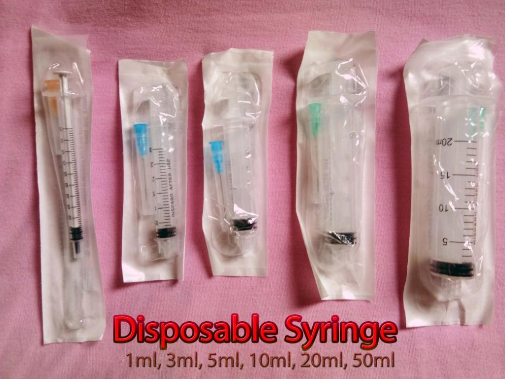 Disposable syringe, Beauty & Personal Care, Sanitary Hygiene on Carousell
