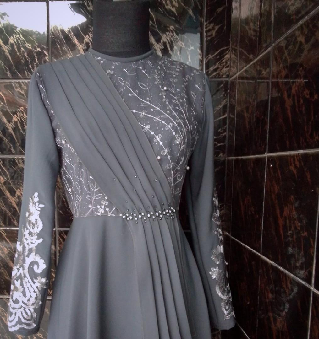 Dress Kondangan Muslim Fesyen Wanita Muslim Fashion Gaun Di Carousell