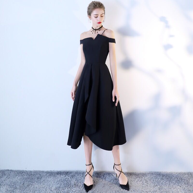 black dinner dress