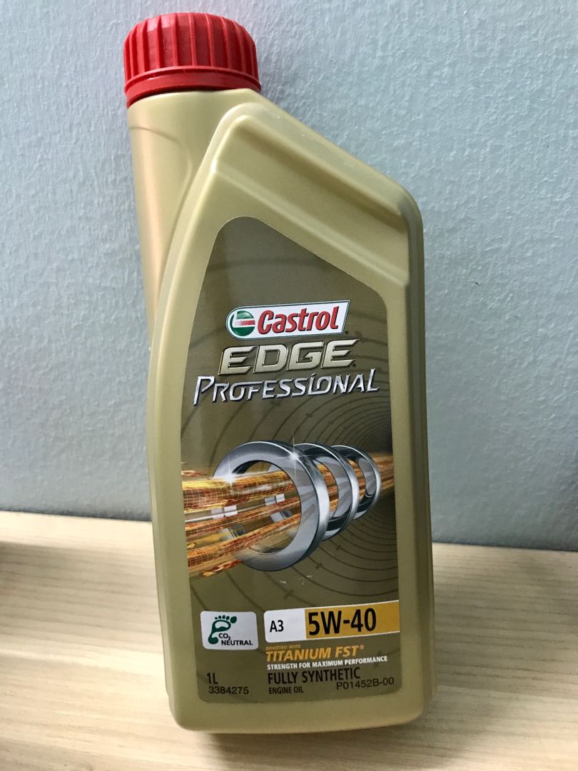Castrol EDGE PROFESSIONAL 5W40 SN/CF Fully Synthetic Engine Oil (1 ...
