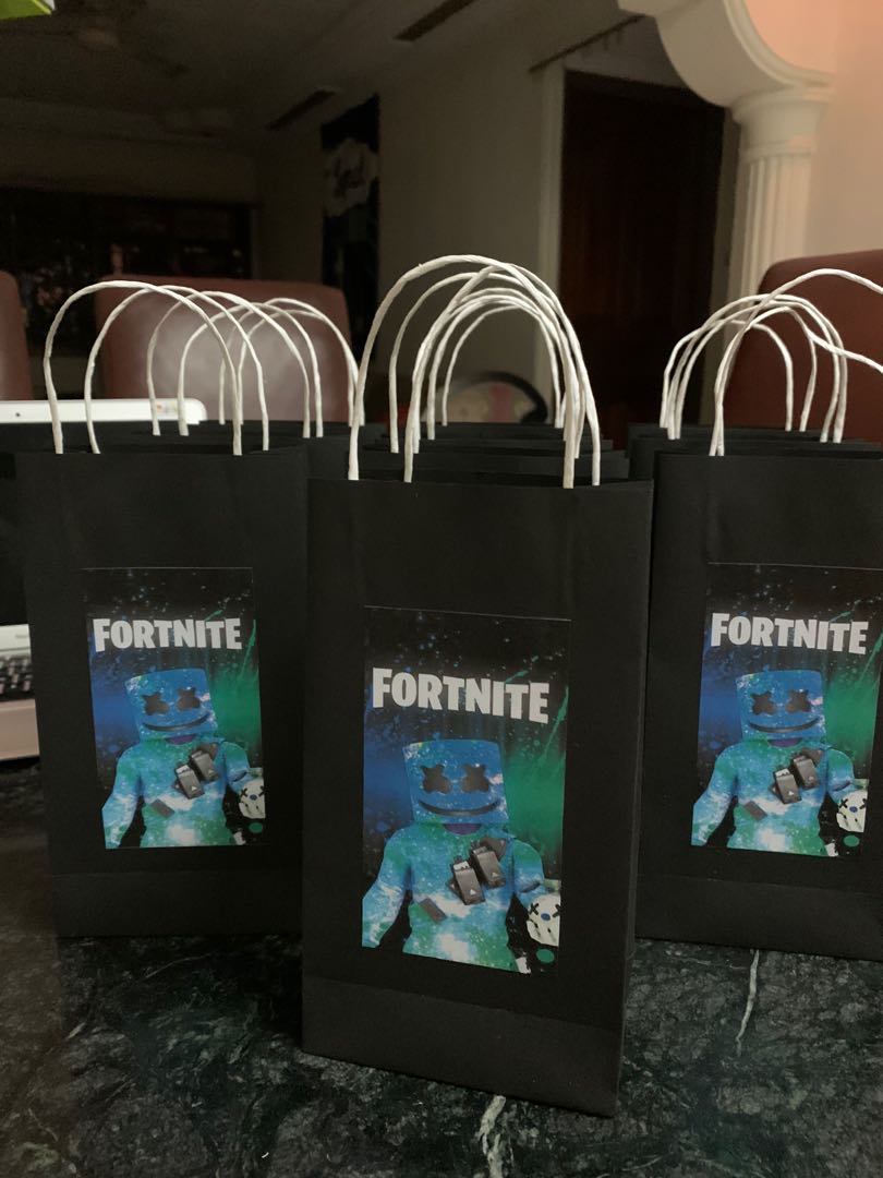 Fortnite Paper bag or Goodie bag, Design &amp; Craft, Others on Carousell