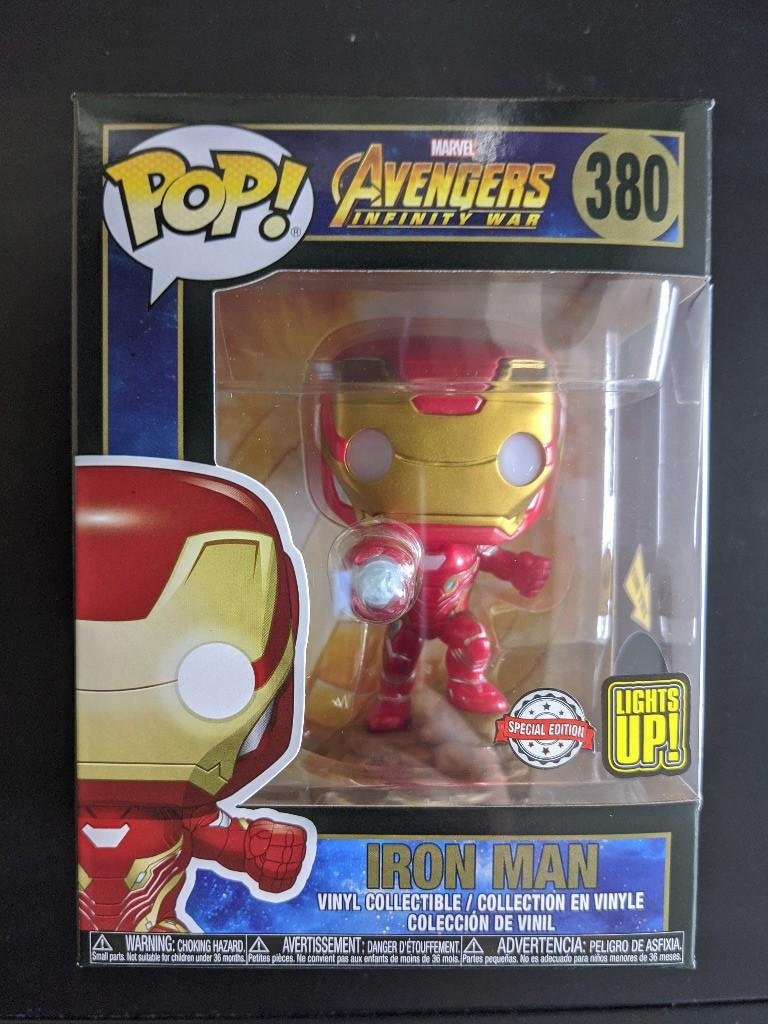 Light up iron shop man funko pop