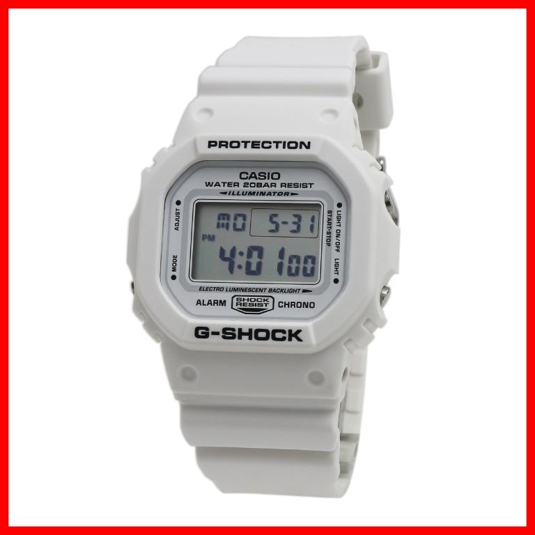 g shock square white