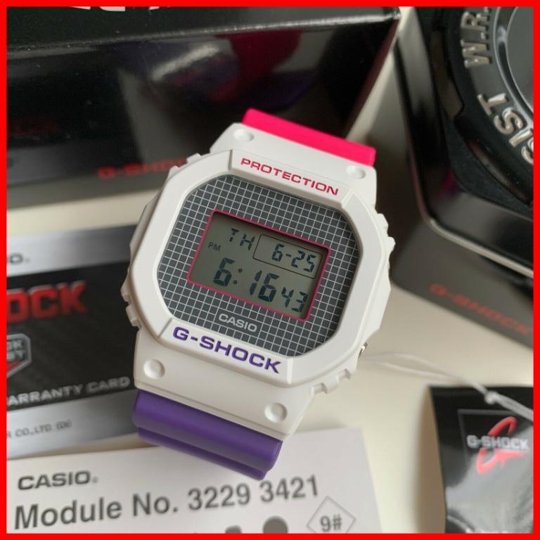 G Shock Square Limited Edition Pink and Purple DW5600THB 7