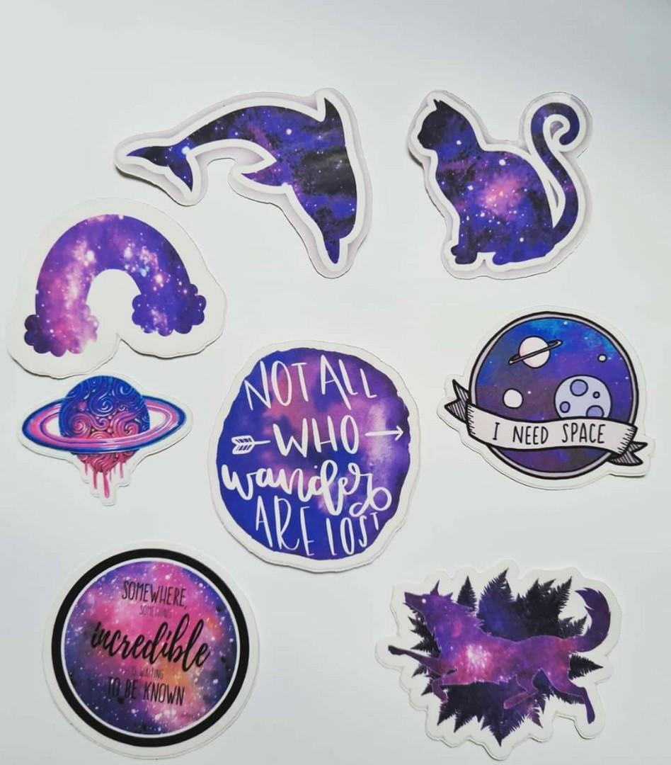 Galaxy Themed Stickers, Hobbies & Toys, Stationery & Craft, Stationery