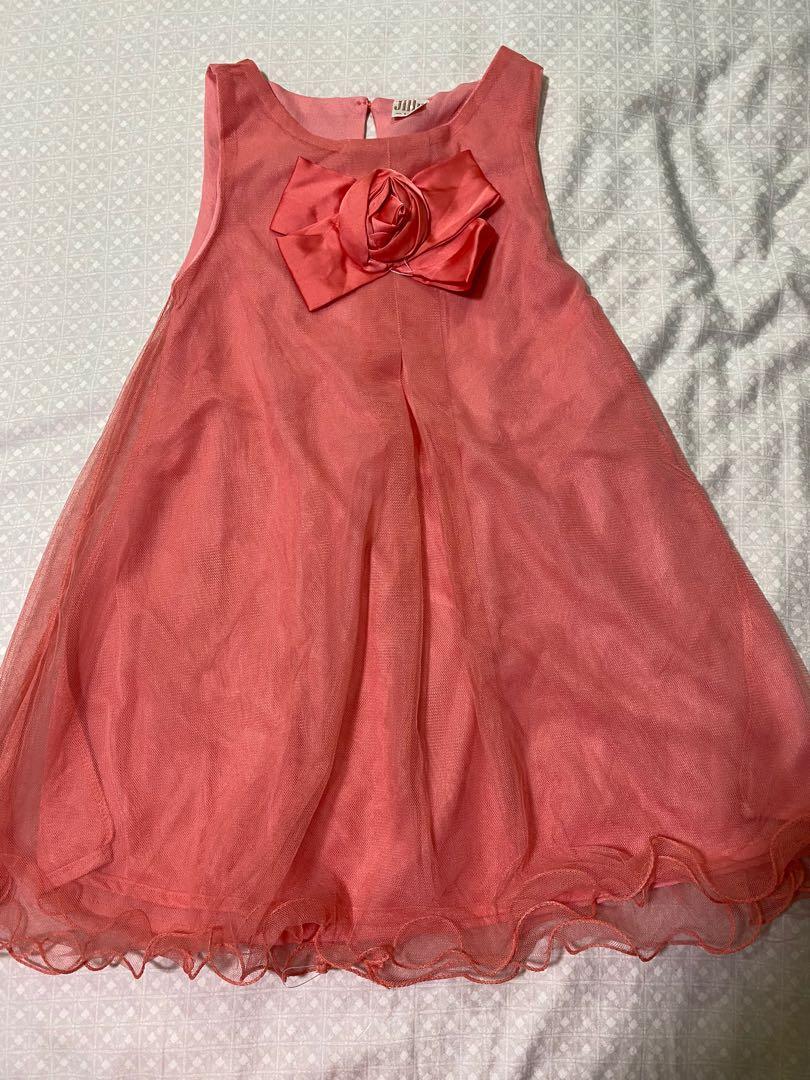 Pink Girl Dresswith lace layer, Babies & Kids, Babies & Kids Fashion