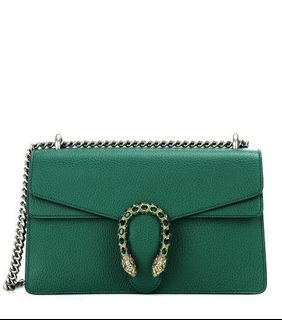 gucci dionysus wallet on chain green