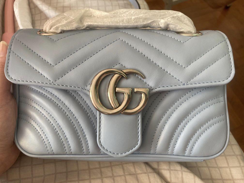 Gucci pastel blue marmont Outlet