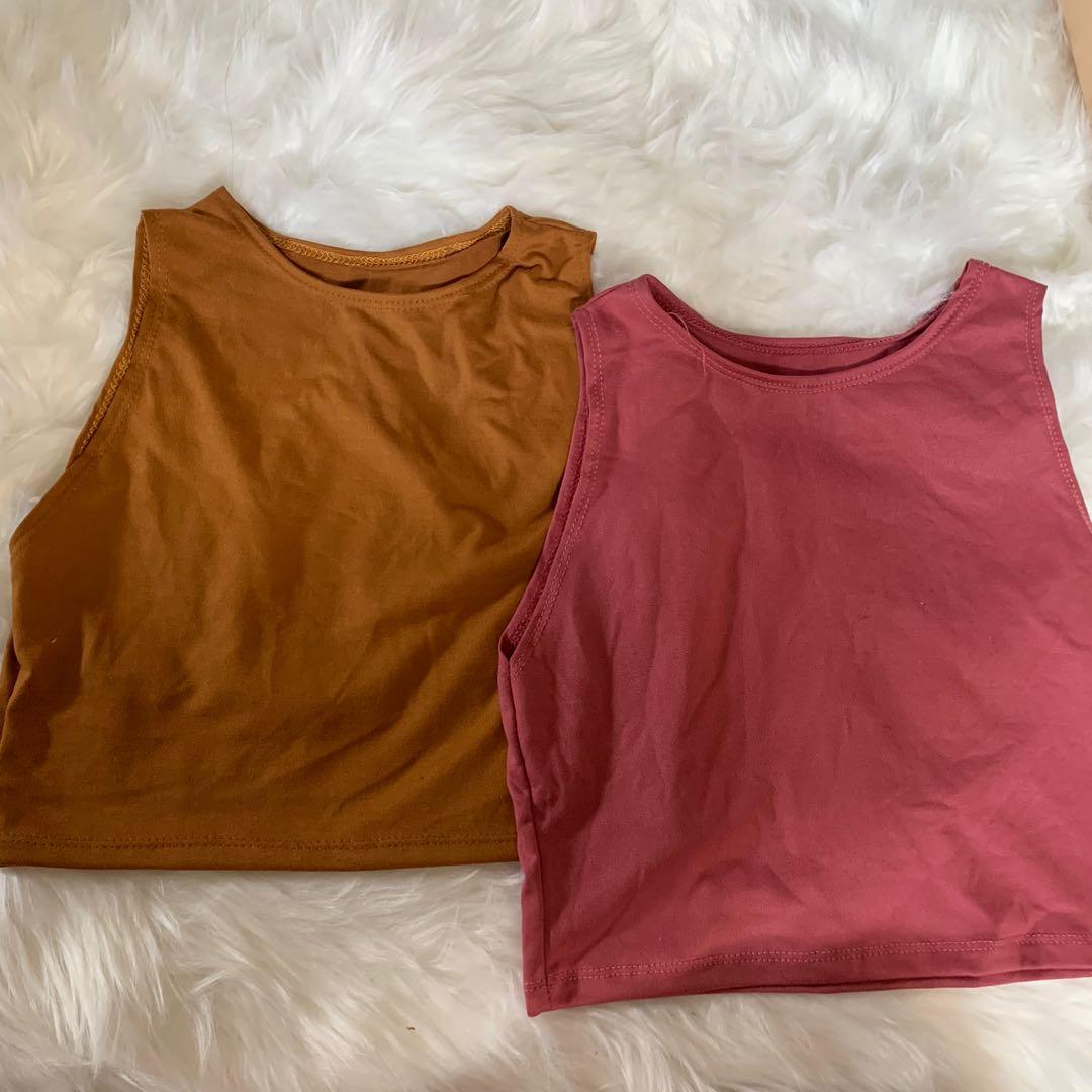 Halter Top (Category: Sleeveless) located in Manila. Submitted by preloved.clothes_ (Listing ID 1027556276, Image 1). Description: 100 each. 2 for 190 🤍 BRAND NEW.