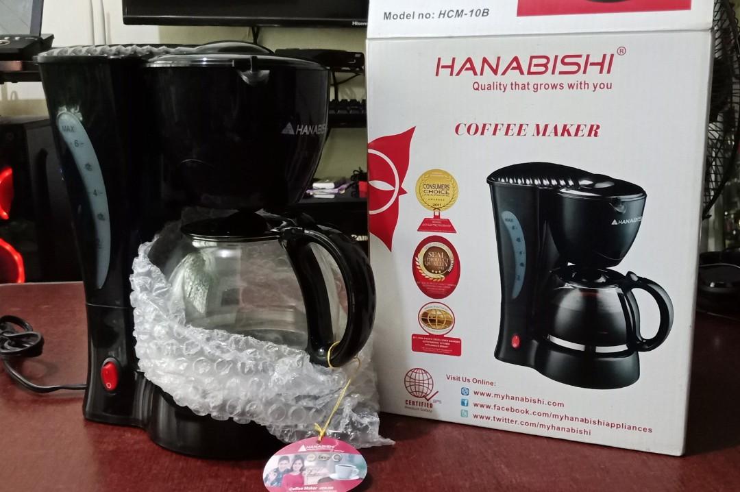 Hanabishi Coffee Maker Hcm 10b Black Home Furniture Home Appliances Other Kitchen Appliances On Carousell