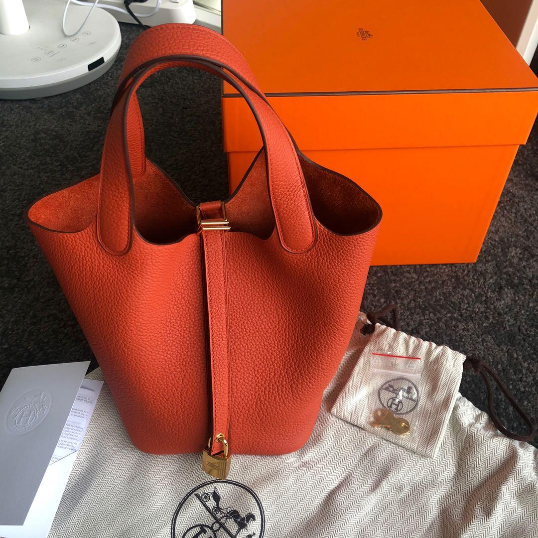Hermes Picotin 18 Terre Battue Luxury Bags Wallets Handbags On Carousell