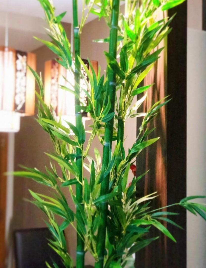 (Instock) Artificial Bamboo Plants with pot Whole sale