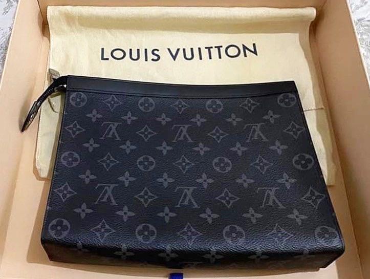 Louis Vuitton Real vs Fake Pochette Voyage in Monogram Eclipse