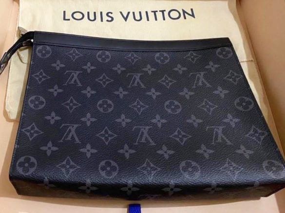 Louis Vuitton Real vs Fake Pochette Voyage in Monogram Eclipse