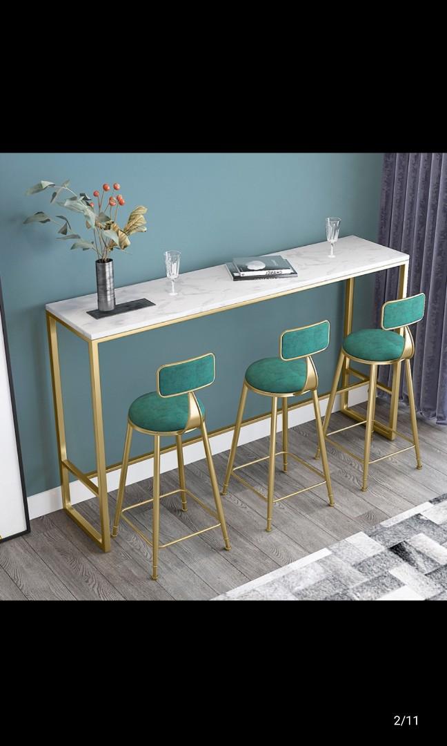 Marble top bar table, Furniture & Home Living, Furniture, Tables & Sets