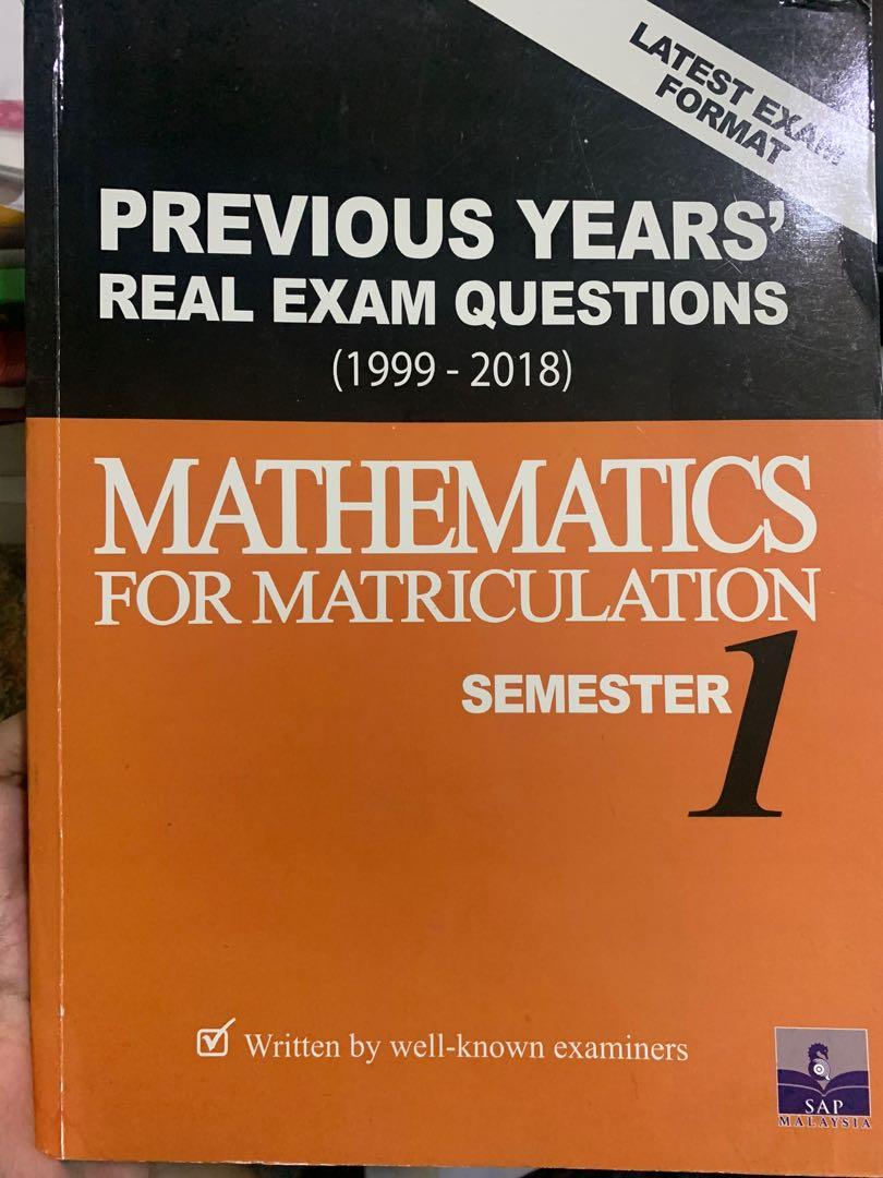 Matriculation Mathematics 1 Textbooks On Carousell