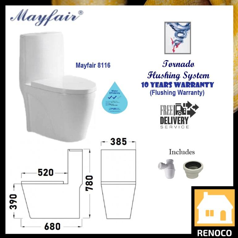 Mayfair 8116 Toilet Bowl Furniture Home Decor Others On Carousell