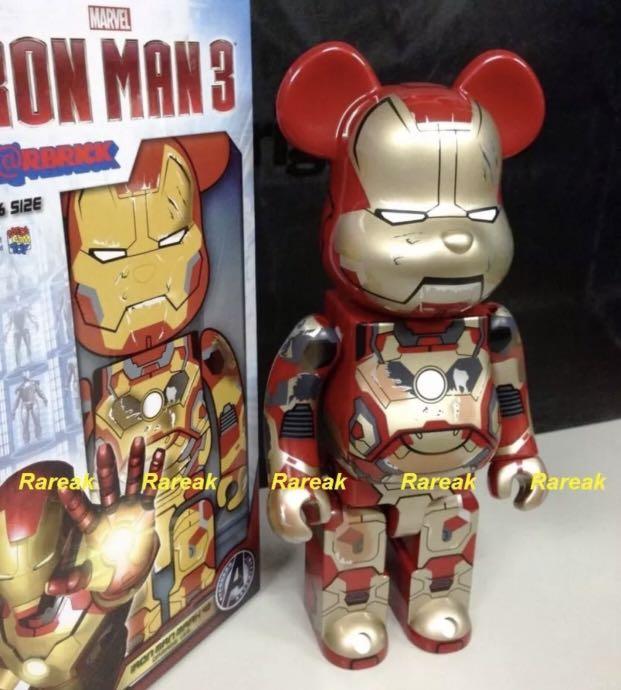 Medicom Bearbrick 2015 Marvel Iron Man 3 Mark XLII 42 Damage ver