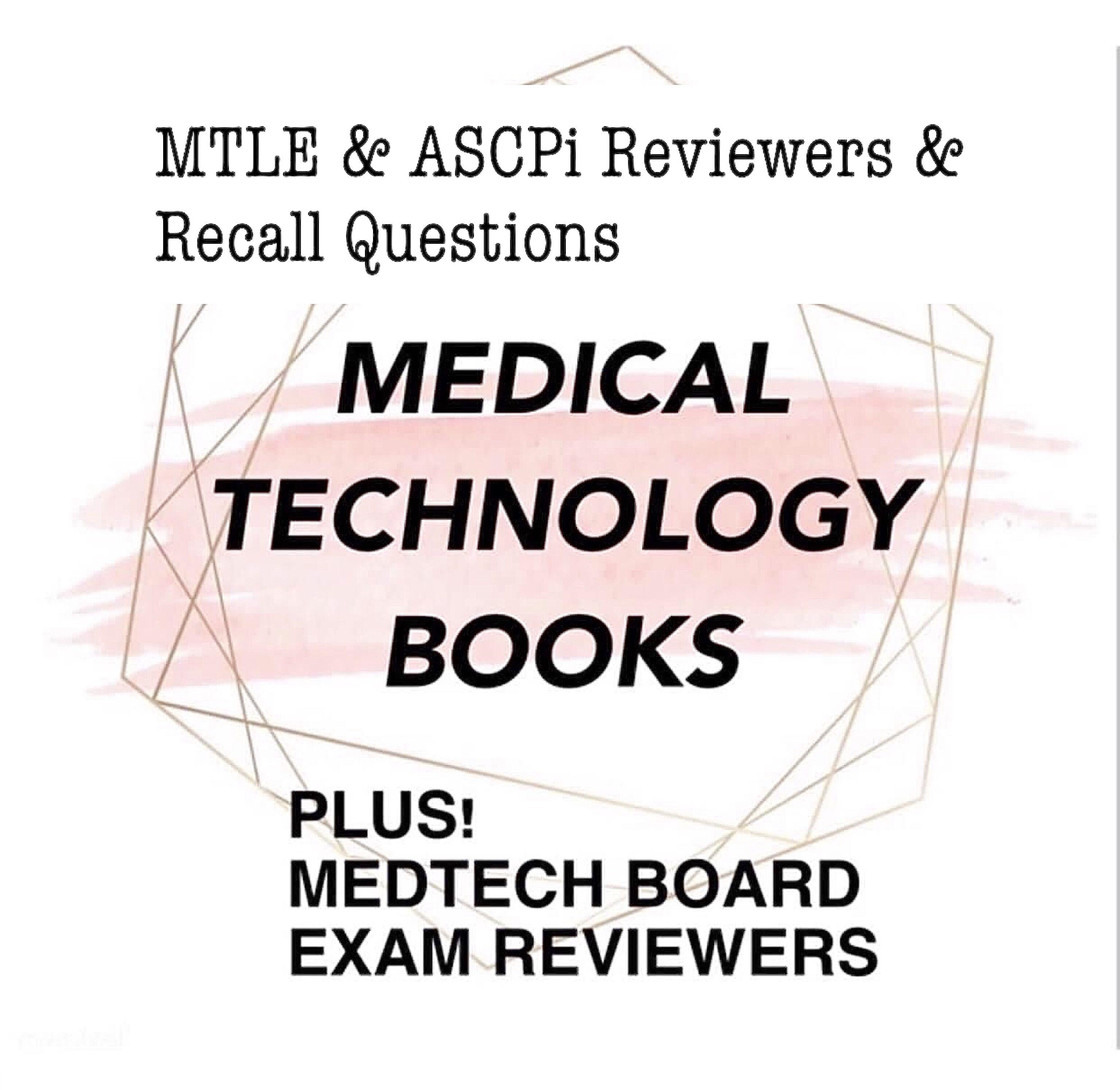 UPDATED 2023 MedTech Books Board Exam Reviewers and ASCPI Medical