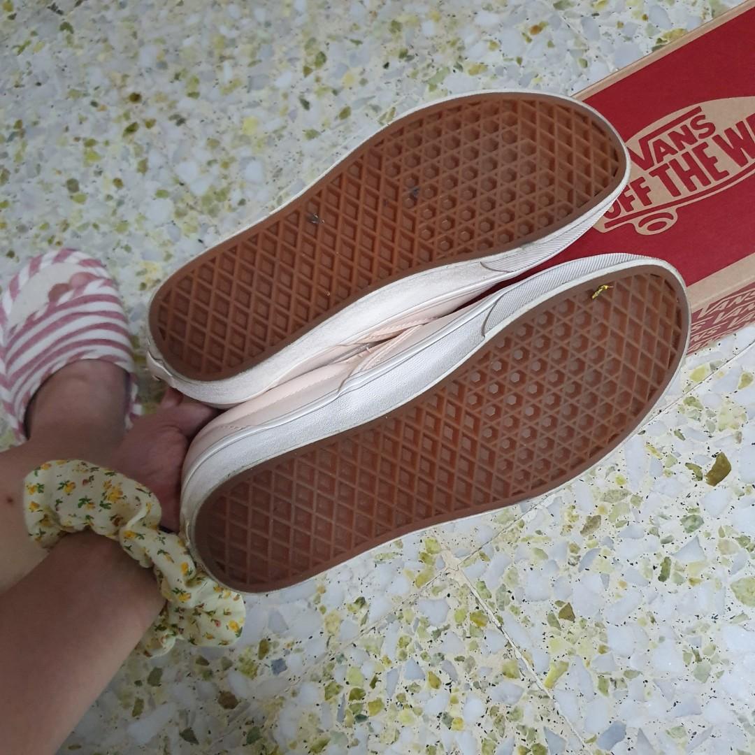 Brushed twill slip on hot sale vans