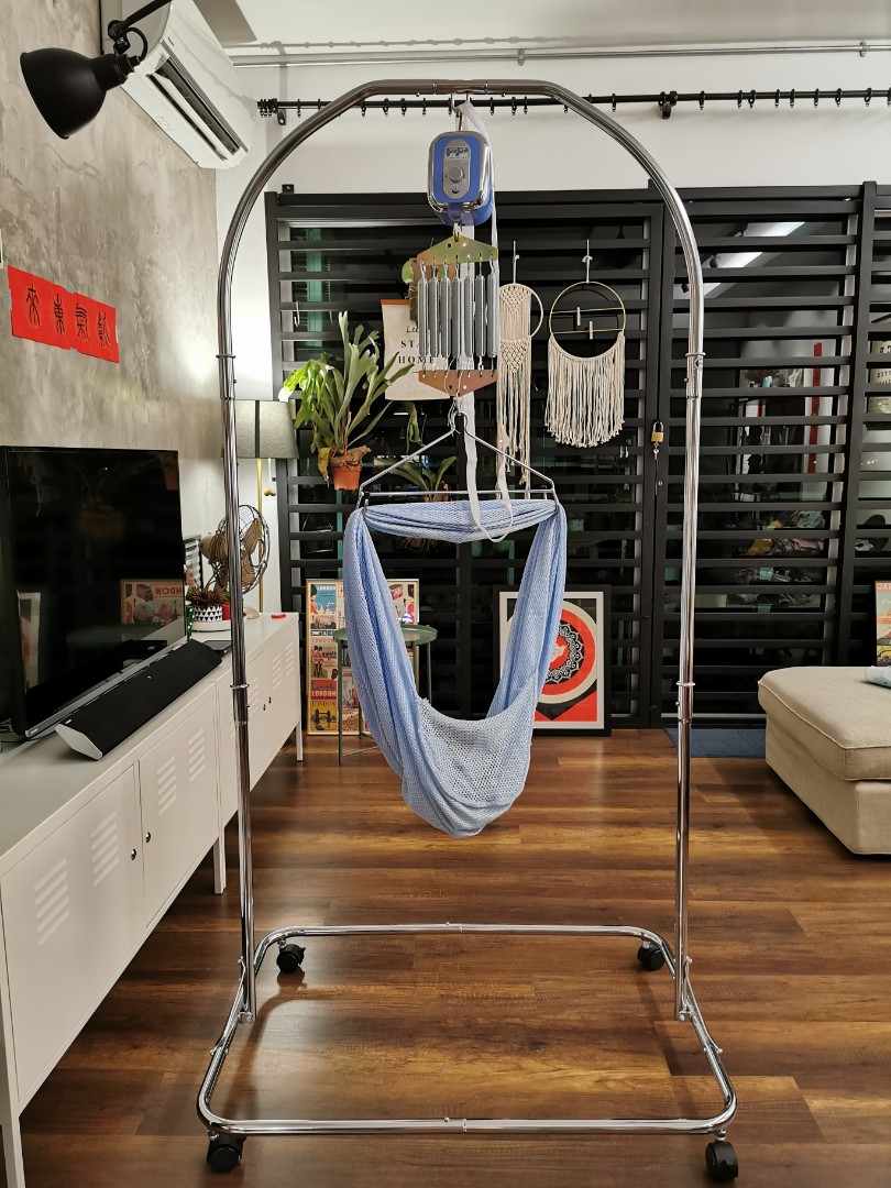 My Dear Baby Cradle Spring Cot Stand Buain Baby + Popo electronic baby