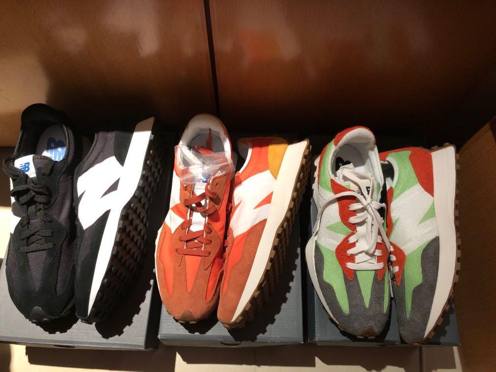 new balance 327 black and green