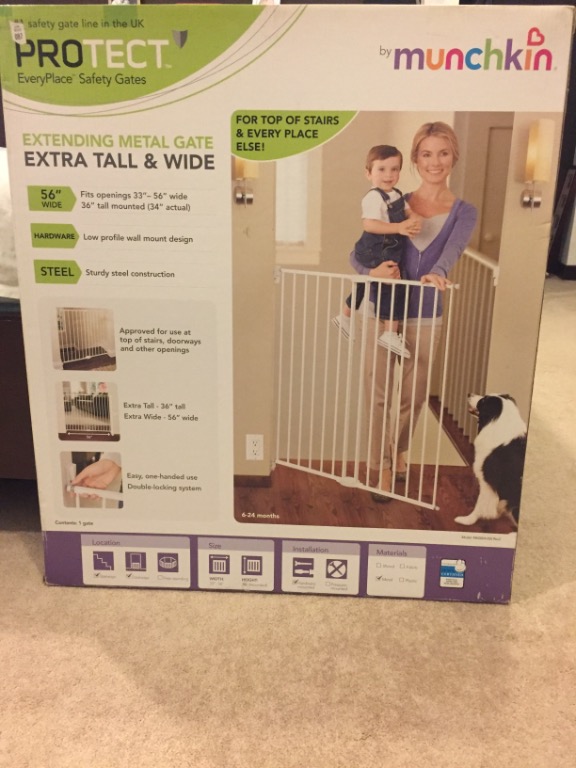 Munchkin extra tall and hot sale wide gate