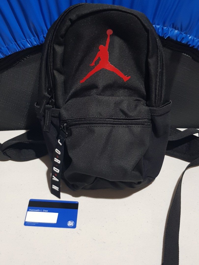 Nike Air Jordan Mini Backpack Black Red 