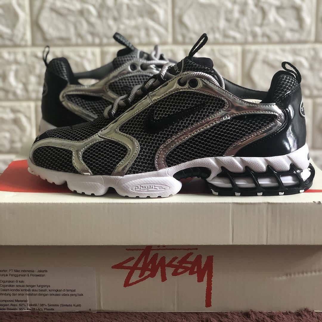 nike spiridon caged 2 x stussy